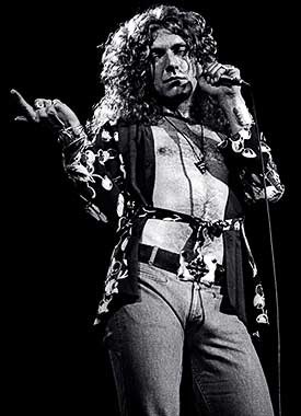 Robert Plant of Led Zeppelin by Adrian Boot