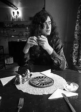 Jimmy Page of Led Zeppelin by Barrie Wentzell