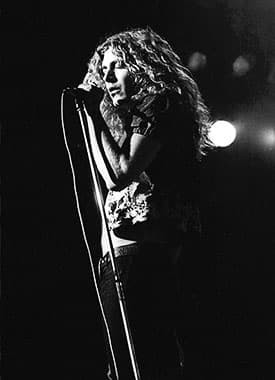 Robert Plant of Led Zeppelin by Ian Dickson