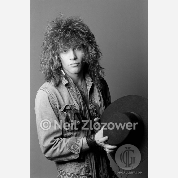 Jon Bon Jovi of Bon Jovi by Neil Zlozower
