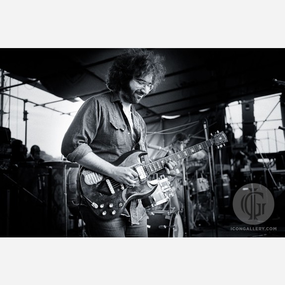 Jerry Garcia of the Grateful Dead by Peter Sanders