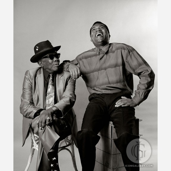 John Lee Hooker with Robert Cray by Ken Settle