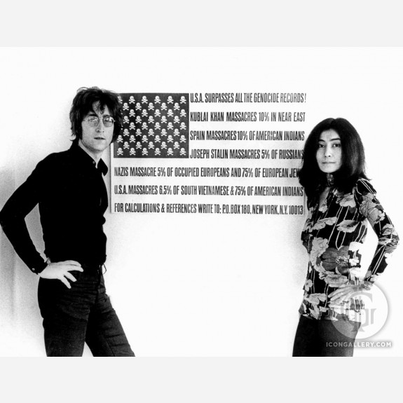 John Lennon & Yoko Ono by Barrie Wentzell