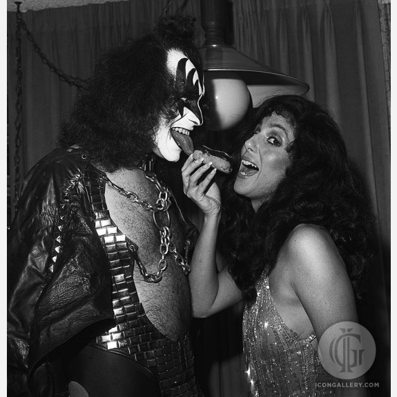 Gene Simmons with Cher by James Fortune
