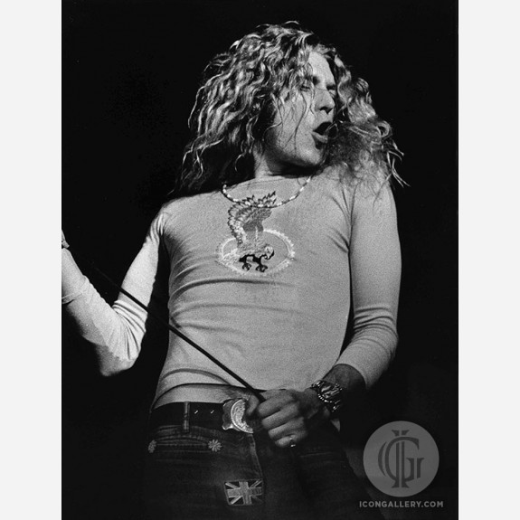 Robert Plant of Led Zeppelin by Barrie Wentzell