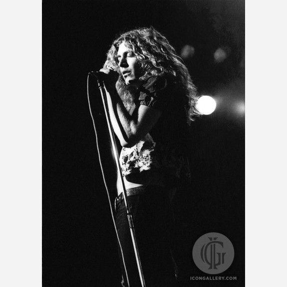 Robert Plant of Led Zeppelin by Ian Dickson