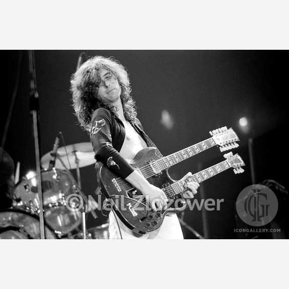 Jimmy Page of Led Zeppelin by Neil Zlozower