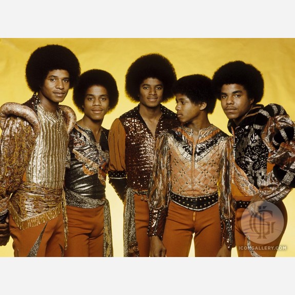 Michael Jackson w/the Jacksons by Gijsbert Hanekroot