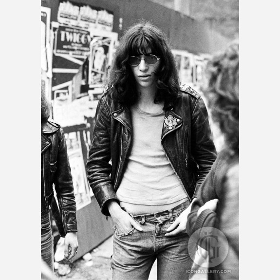 Joey Ramone of the Ramones by Ian Dickson
