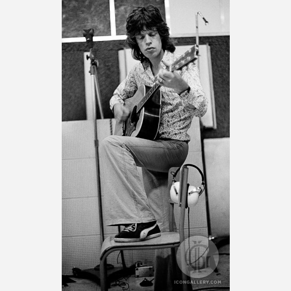 Mick Jagger of the Rolling Stones by Adrian Boot