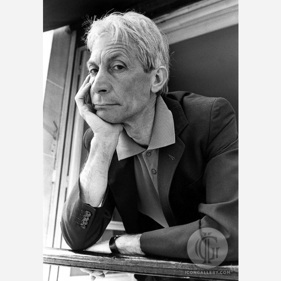 Charlie Watts of the Rolling Stones by Christian Rose