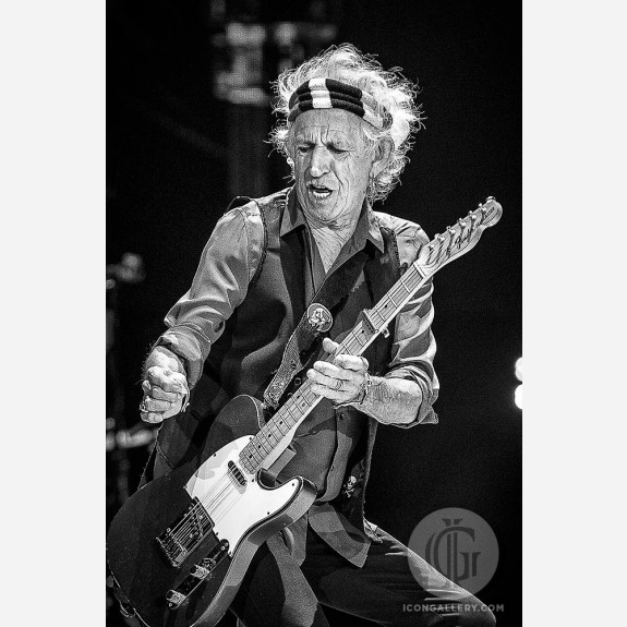 Keith Richards of the Rolling Stones by Jérôme Brunet
