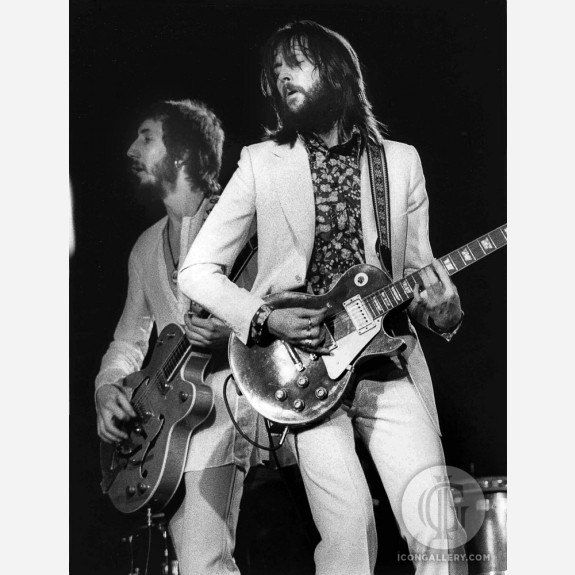 Pete Townshend & Eric Clapton by Barrie Wentzell