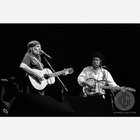Willie Nelson & Waylon Jennings by Ebet Roberts