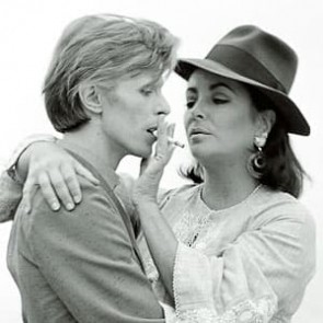 David Bowie with Liz Taylor by Terry O’Neill