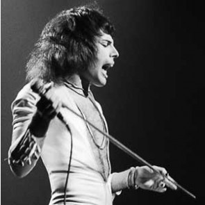 Freddie Mercury of Queen by Neil Zlozower