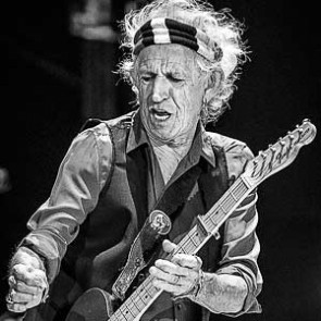Keith Richards of the Rolling Stones by Jérôme Brunet