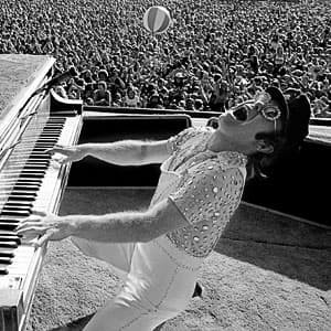 Elton John at Dodger Stadium by Terry O'Neill for Sale