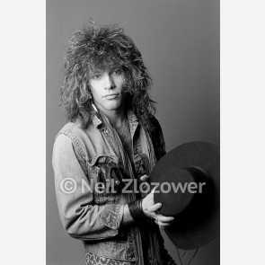 Jon Bon Jovi of Bon Jovi by Neil Zlozower