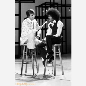 Michael Jackson with Dick Clark by Barry Schultz