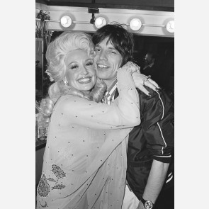 Mick Jagger & Dolly Parton by Allan Tannenbaum